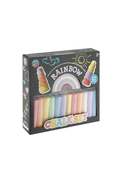 Moxy Cretă colorată Curcubeu 610008 Set de crete curcubeu, 27 crete, Cutie = ...