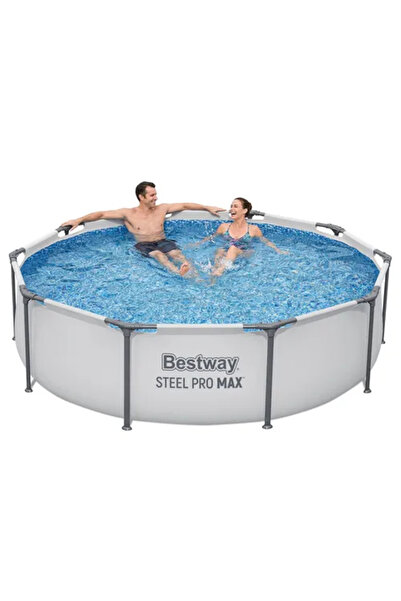 BESTWAY Steel Pro MAX Στρογγυλή Πισίνα PVC 4678lt με Μεταλλικό Σκελετό 305×76εκ.
