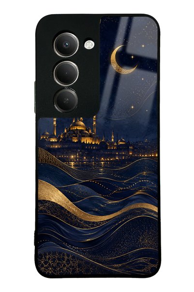 Spoyi Xiaomi Redmi 15 Golden Crescent Bosphorus Design Glossy Phone Case