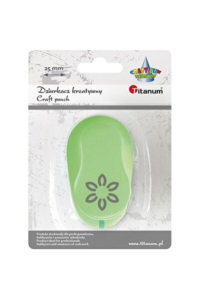 Titanum Perforator cu model floral, Titanum, 25mm, Verde