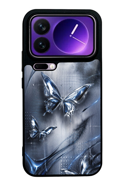 Spoyi Xiaomi 17 Pro Max Midnight Chrome Butterfly Tasarımlı Glossy Telefon Kı...