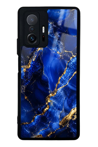 Spoyi حافظة هاتف Xiaomi Mi 11T بتصميم رخامي ذهبي لامع
