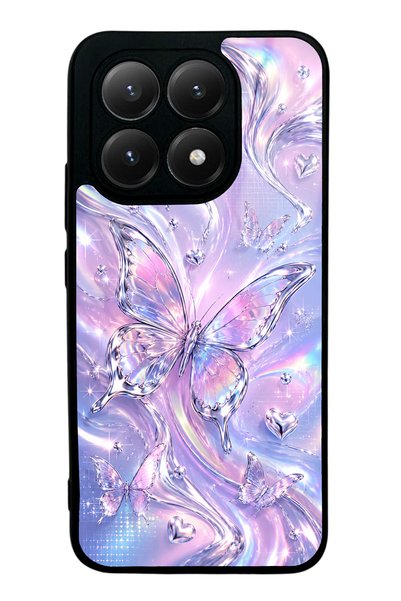 Spoyi Xiaomi Mi 15t Iridescent Dream Butterfly Design Glossy Phone Case