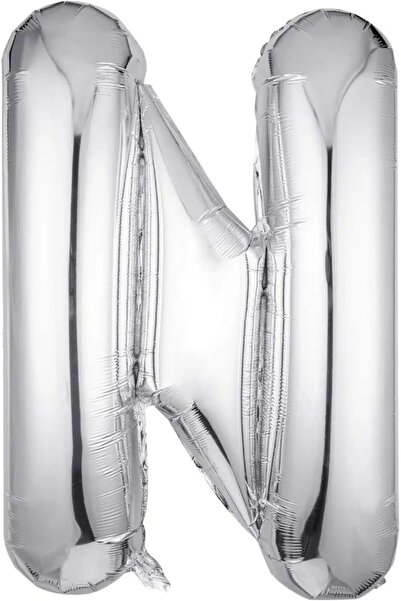 Baloane Vesele Balon Folie Litera N Silver 40 cm LTR5-N