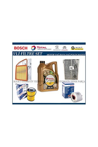 BAKIMFILOSU Citroen Berlingo 1.6 Hdi Euro 5 Filtre Bakım Seti + Motor Yağı