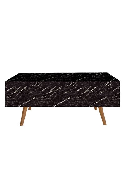 Baloane Vesele Fata De Masa Negru Marble Eleganta FDM50