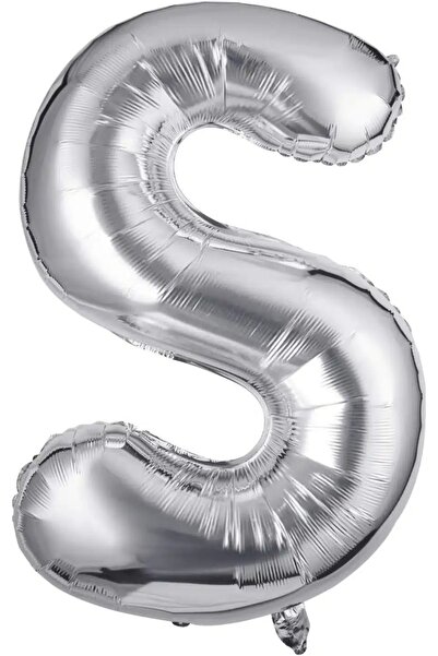 Baloane Vesele Balon Folie Litera S Silver 40 cm LTR5-S