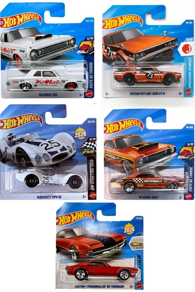 HOT WHEELS مجموعة سيارات كلاسيكية قديمة الطراز - مجموعة كلاسيكية من 5 قطع