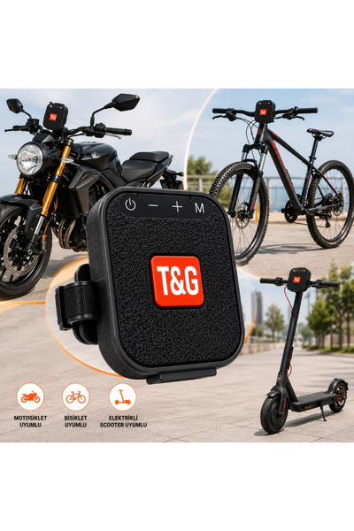 MultiZone Bisiklet Motosiklet Scooter Uyumlu Bluetooth Hoparlör Kablosuz Ses ...