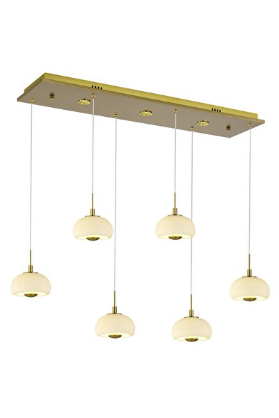 Avonni AV-7017-8332-6YM Eskitme Kaplama Modern Avize LED Metal Cam H: 90 cm, ...