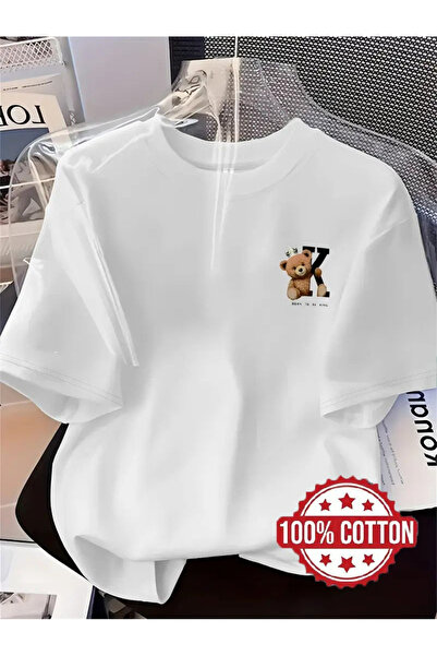121 Comes with Crown and Bear - 100% Comfortable Cotton Short Sleeves, Suitab...