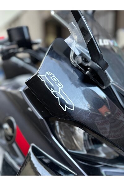 ARONA Qjmotor - Rks Srk 400Rr Front Head and Tail Sticker Sticker Model White...