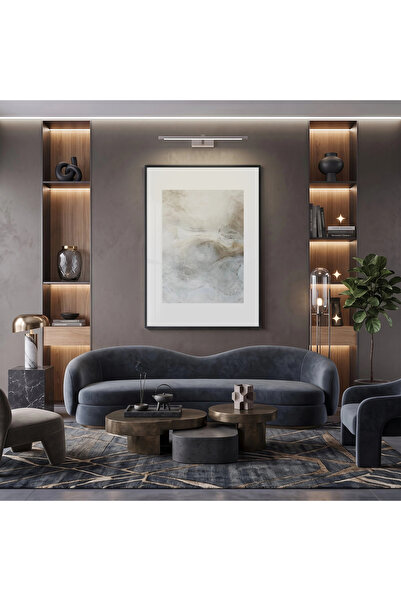 KOLAJTASARIM Abstract Flow Natural Neutrals Μονόχρωμο Μαύρο Μεταλλικό Πλαίσιο...