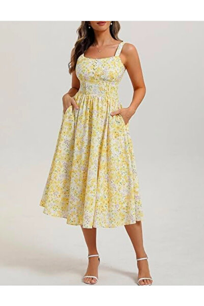 OMS Rochie de vara midi cu imprimeu floral