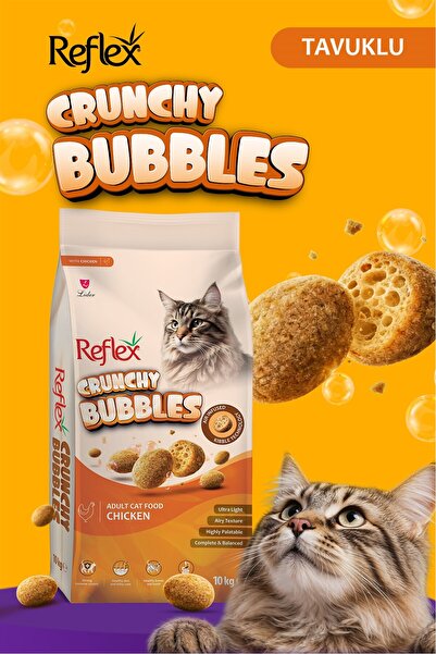 Reflex Crunchy Bubbles Tavuklu Yetişkin Kedi Maması 10 kg