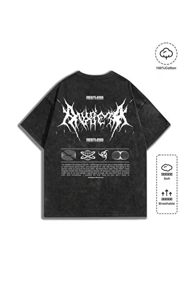 bellanova Βίντατζ πλυμένο μπλουζάκι oversized