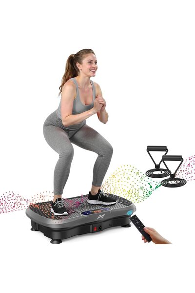 AXV Vibration Plate Fitness Platform Exercise Machine Vibrating Lymphatic Dra...