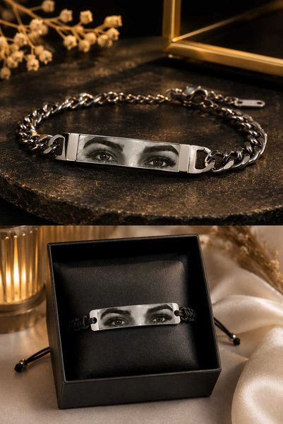 Generic Brand Eye Engraving Bracelet for Lover,Gift, Laser Engraving for Couples