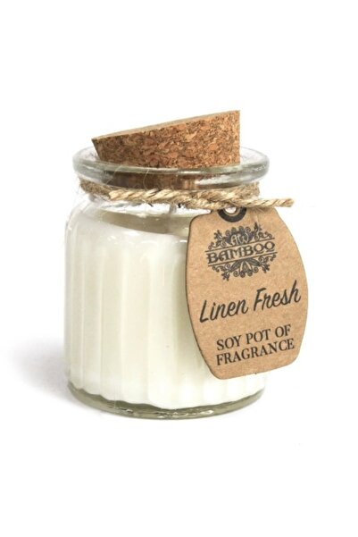 OEM RELAXARE Lumânare parfumată Fresh Linen, ceară de soia, recipient de stic...