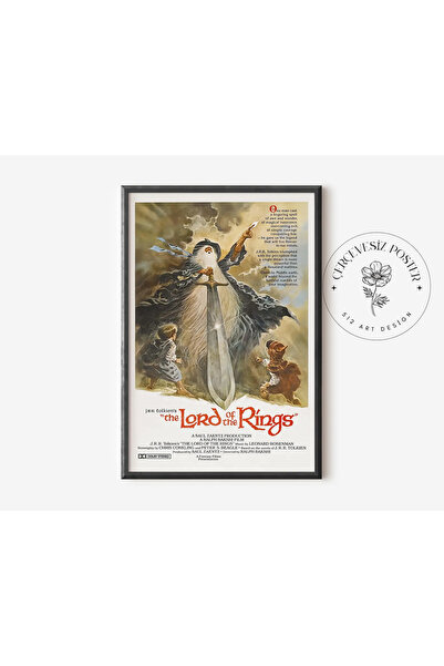 512 STORE Yüzüklerin Efendisi 1978 Film Afiş Poster Çerçevesiz Kuşe Kağıt Pos...