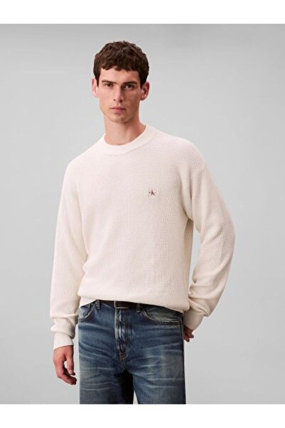 Calvin Klein BEYAZ LOGOLU ERKEK TRİKO