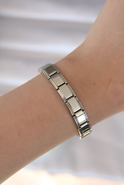 OGHAMAY 316L Steel Silver Color Unwritten Nomination Model Women's Bracelet