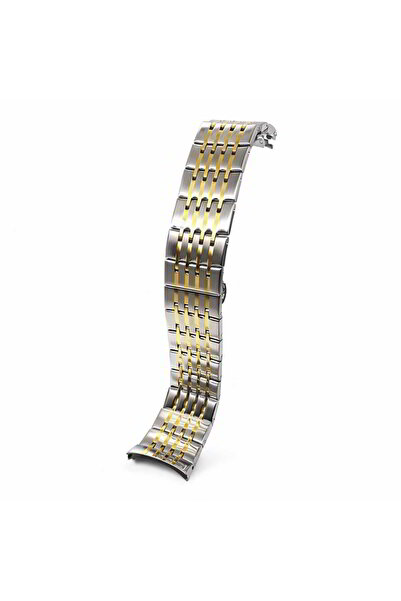 Watch Two-tone stainless steel watch strap, curved head, 22mm