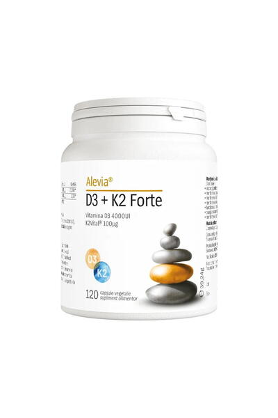 Alevia Vitamina D3 + K2 Forte 120cps vegetale