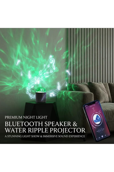 nextbuy Mini Yıldızlı Gökyüzü Projeksiyon Gece ve Masa Lambası Bluetooth Hoparlörlü Şarjlı Romantik Atmosfer Kumandalı Disko Işığı