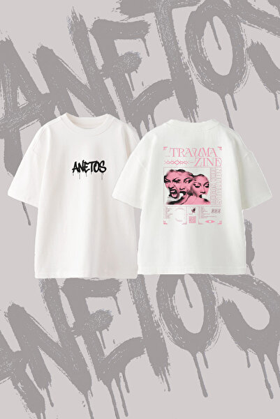 Anetos Megan Thee Stallion_14 Design Back Printed Cotton White Oversize T-Shirt