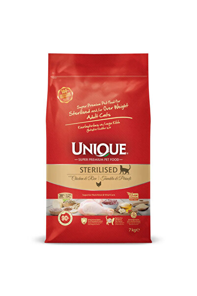 Unique Kısırlaştırılmış Kedi Maması Tavuklu 7 kg