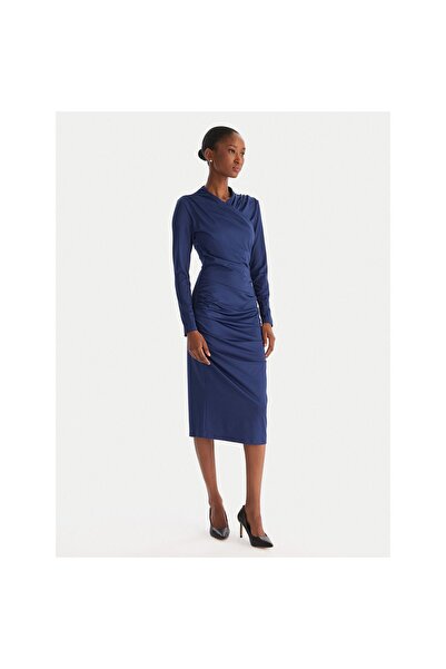 Access Fashion Γυναικείο Φόρεμα Κοκτέιλ 54-3040 Ναυτικό Μπλε