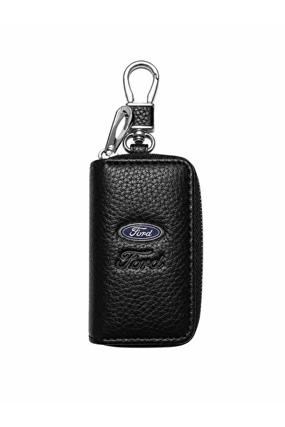 idealaksesuar Ford Leather Zippered Keychain Stylish Quality Accessory Bag Ca...