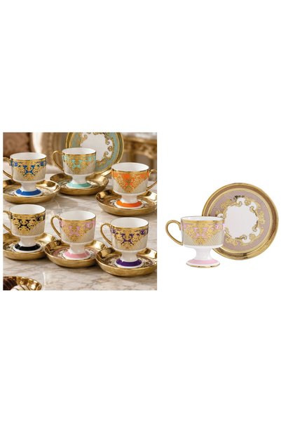 gelincik38 Arow Porselen Fincan Seti Royal Palace 6 kişilik Fincan Takımı