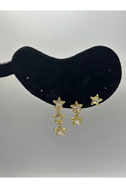 BYYEŞO Star Detail Steel Set Earrings