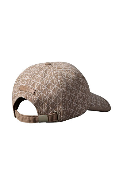 Calvin Klein EMBLEM PRINT w LEATH, 3I6, OS Kadın Kahverengi Şapka