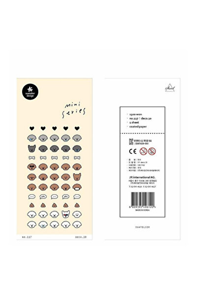 suatelier Autocolante (stickere) Mini No.117 Deco.10, foaie hartie lucioasa 7...