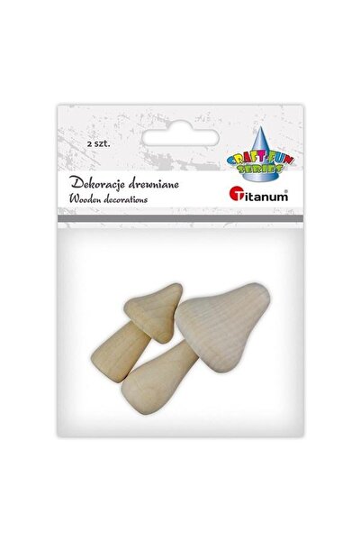 Titanum Decoratiuni/figurine din lemn Titanum, ciuperci decorative, doua mari...