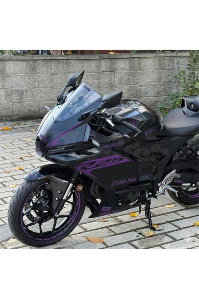 Motiker Yamaha YZF R25 2025 Model Beyaz Sticker Etiket Modeli