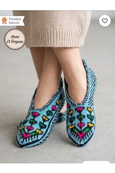 aryam butik Hand Knitted Mother's Handmade Booties / Slippers – Soft, Warm, H...