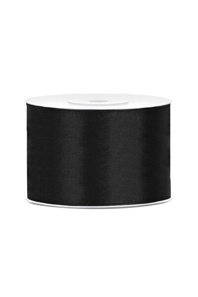 Partydeco Panglica, PartyDeco, Satin, 50mmx25m, Negru