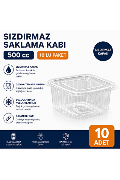 Desak Kimya Kozmetik SIZDIRMAZ 500 GR ADET SIZDIRMAZ TEK KULLANIMLIK SAKLAMA ...