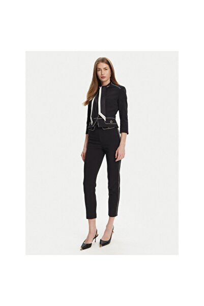 Elisabetta Franchi Pantaloni de damă din material textil PAT7151E2 Negru