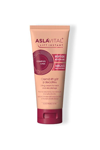 ASLAVİTAL Lift Instant Lifting Cream for Neck and Decolletage, with Natural C...