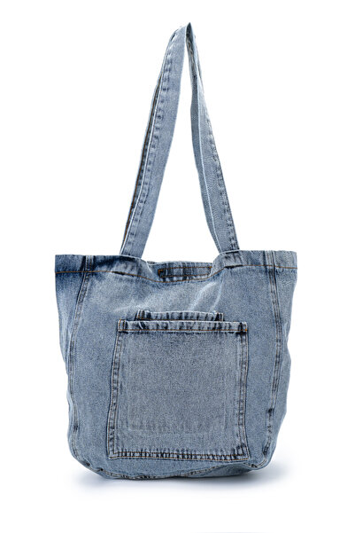 minebag Casual Denim Women's Shoulder Bag with Hidden Pocket Appearance Ramon...