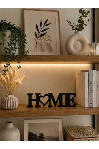 Lunvia Home Modern Home Yazılı Dekor – Ev ve Ofis İçin Şık Masaüstü Aksesuarı