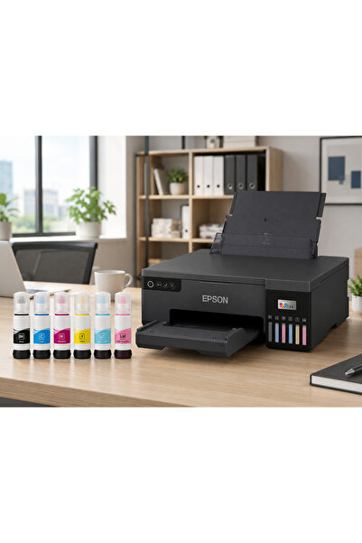 inkwell Epson 108 6 Renk Muadil Mürekkep Seti L8050 L8160 L8180 Uyumlu