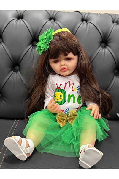 aydogdushopping Gerçekçi yeni doğmuş emaye bebek 55cm simüle bebek kız bebek ...