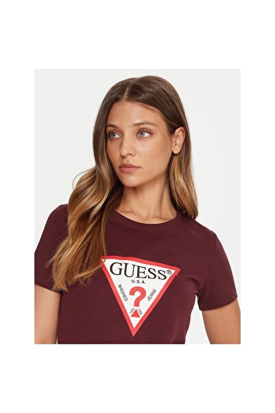 Guess Tricou de damă W1YI1BI3Z14 Bordeaux