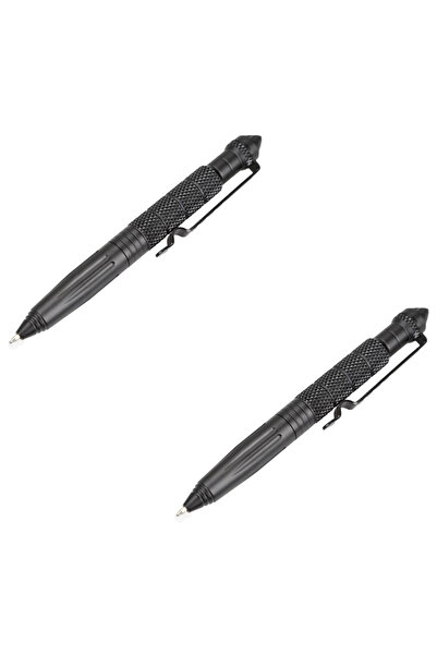 Choice4 Black-2pcs Tactical Pen Multifunction Aluminum AlloyOutdoor Camping S...